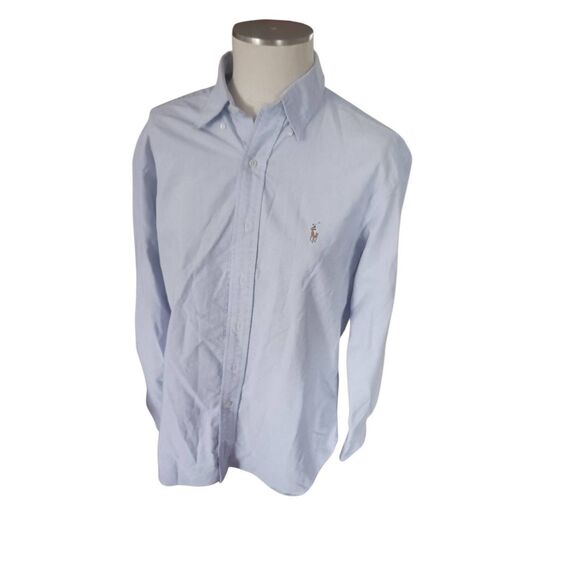 Ralph lauren men's button down medium blue - Picture 3 of 4